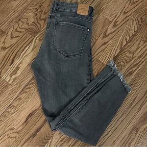 MANGO Denim Raw Hem Mid-Rise SZ 8